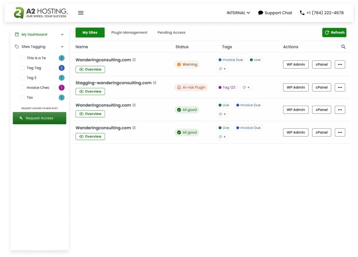 View multiple sites and make changes with a single-click with TurboHub